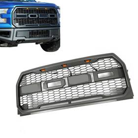 Ospc7154g2gr Jx Ospc7154g2gr& For 2015 2016 2017 Ford F150 Front Grille Raptor Style Bumper Grill With Led Gray