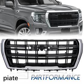 1kpgm1211142 Karpal For 2021-2023 Gmc Yukon Xl Grille Front Upper Grill Black Chrome 84835788