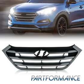 1kphy1211026 Karpal For Hyundai Tucson 2016-2018 Front Upper Grille Grill Grey Silver 86350d3000 New