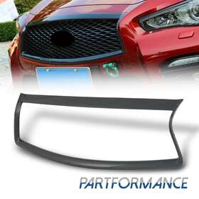 1kpns1215024 Karpal For 2014-2017 Infiniti Q50 S Carbon Fiber Front Grill Outline Trim Cover Overlay
