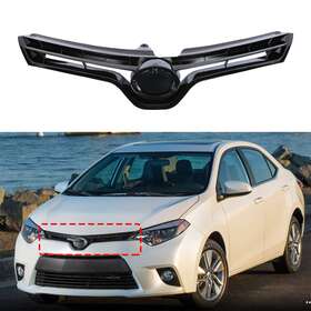 1kpty1211036 Karpal Fit 2014 2015 2016 Toyota Corolla Le Front Bumper Upper Grille Black Grill