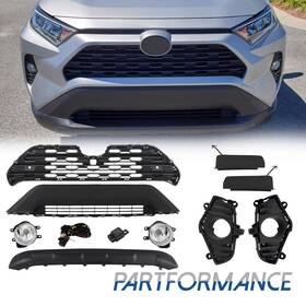 1kpty1211k40 Karpal For 2019-2021 Toyota Rav4 Front Upper Lower Grille Bumper Foglights And Cove