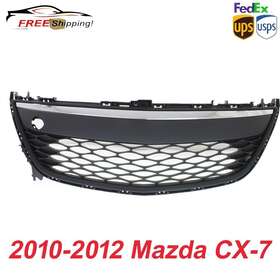 Ma1036121 Keystone Automotive Operations 12268502 New Bumper Grille For 2010-2012 Mazda Cx-7 Front Chrome Plastic
