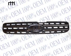 86350-1f030 Kia 2005-2010 Sportage Front Grill Grille Assembly With Emblem 2 Bar Style Oem