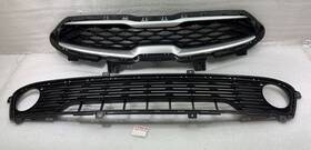 86351-m6000 Kia 2019 2020 Forte Oem Upper/ Lower Black Grille Grill