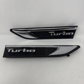 2t500 Kia 87774 2011-2015 Optima Front Fender Garnish Turbo Logo Lh Rh 2p Set Oem