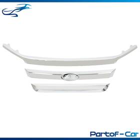 Kte3928572 Kinte Tech Front Plastic Grille Molding Trims Chrome Kit Set Suit For Ford Fusion 2010-2012