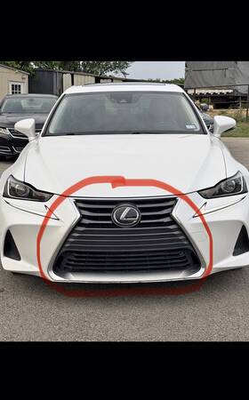 5311253300 Lexus New Oem Complete Grille Is300 2017-2020 Upper Lower Chrome Trim Base Model