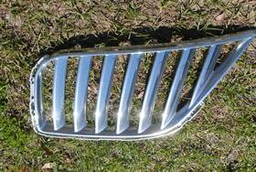 Ba13-8150-ac Lincoln 2011-15 Mkx Chrome Left Driver Front Upper Grille Grill Insert