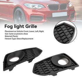 51118055320 Madhornets 2pcs Front Bumper Fog Light Grille Grill Fit Bmw 2 Series F22 F23 M Sport Us