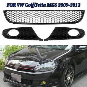 5k0853677a Magickit For Vw Golf/jetta Mk6 2009-13 Honeycomb Look Front Lower Grille Fog Light Cover
