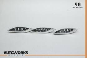 670028905 Maserati 14-21 Ghibli M157 Right Side Fender Grill Grille Vent Set Of 3 Oem