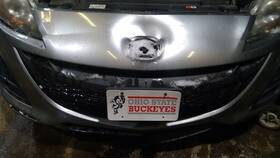 104-50967b Mazda Grille Bumper Mounted Center Grained-in Black Trim Fits 10-11 3 81171