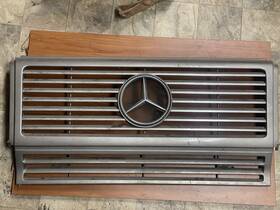 6018170116 Mercedes G500 G55 Amg Front Grille With Emblem 2002-2005 Silver 9744 Oem