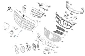 205-888-01-73 Mercedes-benz Genuine Trim Molding