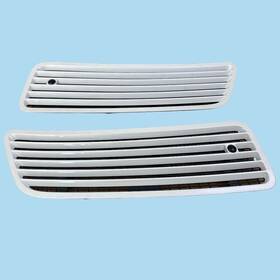 2218800305 Mercedes-benz Upper Hood Vent Grille White Set Pair Oem 07-13 W221 S550 S600 S63