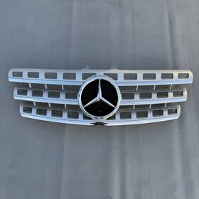 A1648801985 Mercedes-benz A1648802085 2009-2011 Ml350 W166 Front Hood Grille Silver Chrome Oem