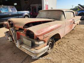 104.fd3r58 Mercury Driver Left Chrome Grille With Light Fits 1958 Edsel Citation 1276782