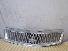 7450a695 Mitsubishi 10 11 12 Galant Upper Radiator Bumper Grill Grille Mesh Chrome Oem