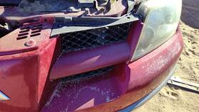 Mn133229 Mitsubishi 2003-2004 Outlander Driver Left Front Grille Assembly Oem Red
