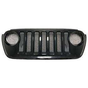 6df50trma Mopar 2018-2024 Oem Jeep Wrangler Jl Sahara Rubicon Gladiator Jt Front Grill Black