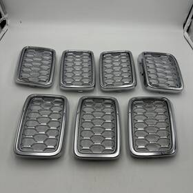 6ml09sz0aa Mopar 2017-2022 Jeep Grand Cherokee Radiator Grille Trim Rings Kit Of 7
