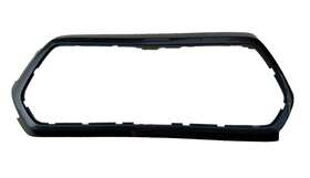 Samr7779mbk Mygmcarfit Fits 2016-2022 Toyota Tacoma Front Upper Grille Outer Frame Surround Dark Gray