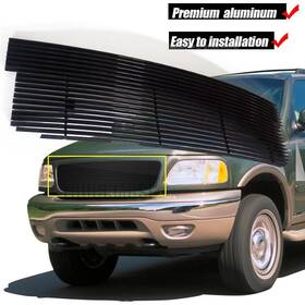 21015072hc Myxauto Front Black Billet Grille Grill Fits 1999-03 Ford F150/lightning/harley Davidson
