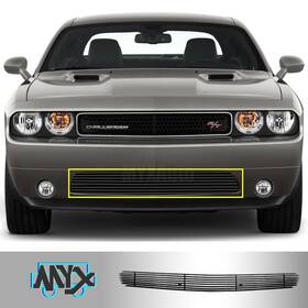 21016918h-1 Myxauto Fits 2011-2014 Dodge Challenger Billet Grille Black Lower Bumper Grill Cover