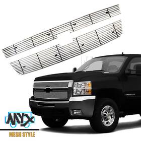 Myxauto 910906743171 Billet Grille Fit 2005-2006 Chevy Silverado 1500/2500hd/3500/07 Classic Grill