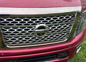 62382-ez00b Nissan Oem 2016-2021 Titan Front Grille Emblem Nameplate Molding