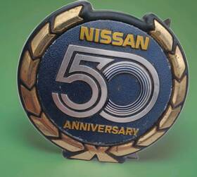 62889-63w00-1 Nissan 50th Anniversary Front Grille Hood Emblem Badge Genuine Part