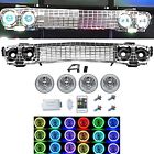 Octane Lighting Chevy Impala Front Grill Assembly Rgb Cob Halo