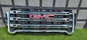 84656391 Oem 84656386 2020 2022 Gmc Sierra 2500 3500 Hd Chrome Grille Damaged