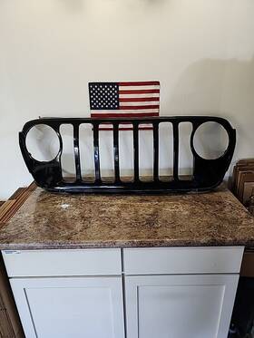 6by79trmab Oem Jeep Part 2018 19 2020 Wrangler Jl Sahara Upper Bumper Grille Prime