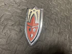 574767 Oldsmobile 1958 Grille Emblem Badge Hood Ornament Trim Metal Old Rare