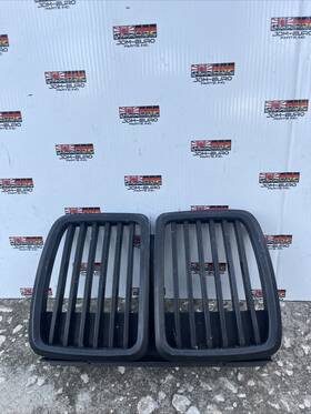 1134015 Originaleuro Com Bmw E30 Flat Black Shadow Euro Sport Front Hood Kidney Grill 039