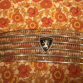 780929 Peugeot 404 Central Mask Grille De Calandre Emblem Center Vintage Oem