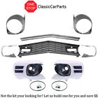 Phcm3643q Phcm3643p 1970 Mustang Grille Std Headlamp Assembly Bezel Center Open Pan Fender Exten