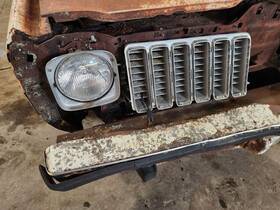 104-00464r Pontiac Passenger Right Grille Grand Am Fits 74 Lemans 1228550