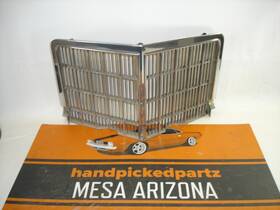 483226 Pontiac 1971-1972 Grand Prix Oem Chrome Metal Grille #483226