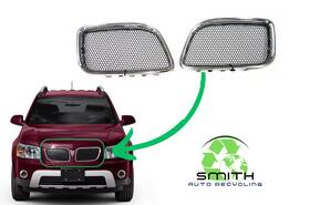 Pontiac 718070336508 06-09 Torrent Grille Grill Chrome Inserts Upper Front Trim Set Pair X2