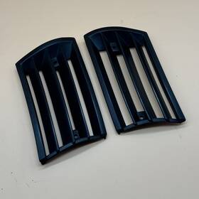 Porsche 901 559 432 03 Original 911 Black Plastic Horn Grille-pair 1973 Only