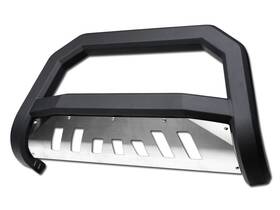 Probghdfron00avmbbad1 Proexhaust Inch Defective For 01-04 Frontier Avt Bull Bar Bumper Grille Guard Matte Black/skid