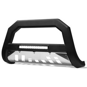 Probghdram191500almbbad1 Proexhaust Inch Defective For 19-24 Ram 1500 Avt Aluminum Led Bull Bar Guard Matte Black/skid