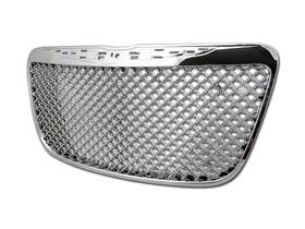Profg300c11mechd7 Proexhaust Inch Defective For 11-14 Chrysler 300/300c Mesh Front Hood Bumper Grille Chrome D7