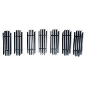 Profgbh203868026 Proexhaust For 2003-2007 Hummer H2 Front Upper Hood Bumper Billet Grille Insert Chrome 7pcs