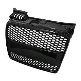 Profggggra405rsbkd4 Proexhaust Inch Defective For 06-08 Audi A4 Honeycomb Mesh Front Hood Bumper Grille Black D4