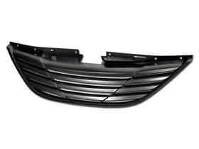 Profggggrsona10hmbd3 Proexhaust Inch Defective For 10-13 Hyundai Sonata Horizontal Front Bumper Grille Matte Blk D3