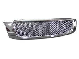Profggggrzdev00mechd1 Proexhaust Defective For 00-05 Cadillac Deville Mesh Front Hood Bumper Grille Guard Chrome